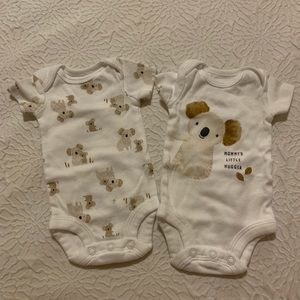 Neutral baby onesies